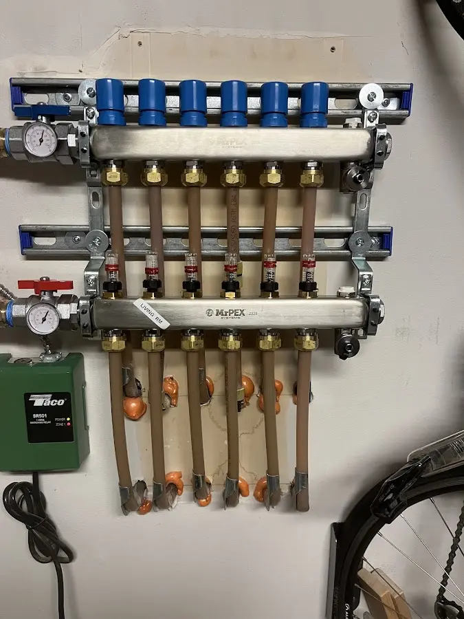 Plumber performing Gas Leak Detection at a residential property in Wilton